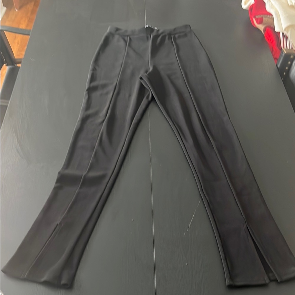 Nasty Gal Black Flared Trousers